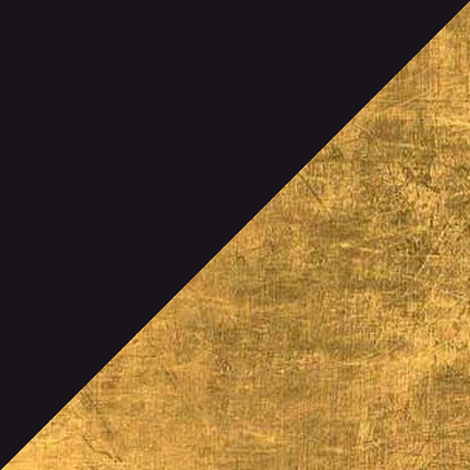Detail of black metal finish with satin brass inserts Cappellini