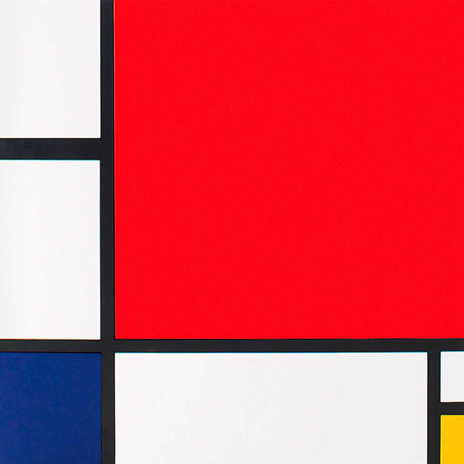 Detail of white/red/blue/yellow finish Cappellini