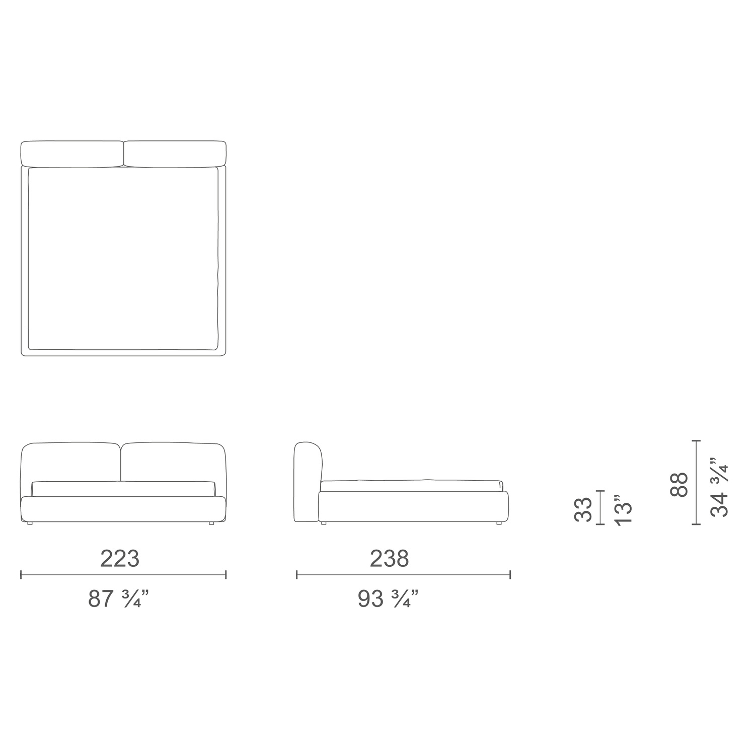 Oblong Plus Bed by Jasper Morrison - Beds | Cappellini