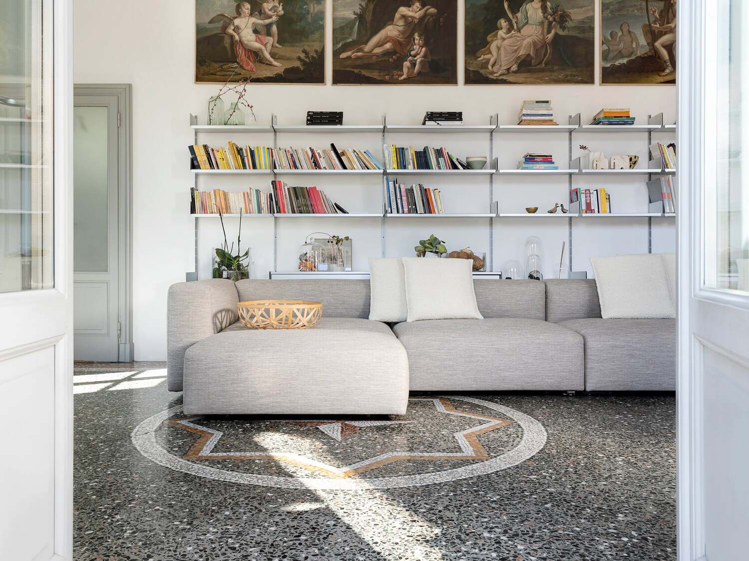 20AW ルネ Rene Basic ウール モヘア混 プルオーバー パフスリー Oblong Plus by Jasper Morrison - Sofas | Cappellini