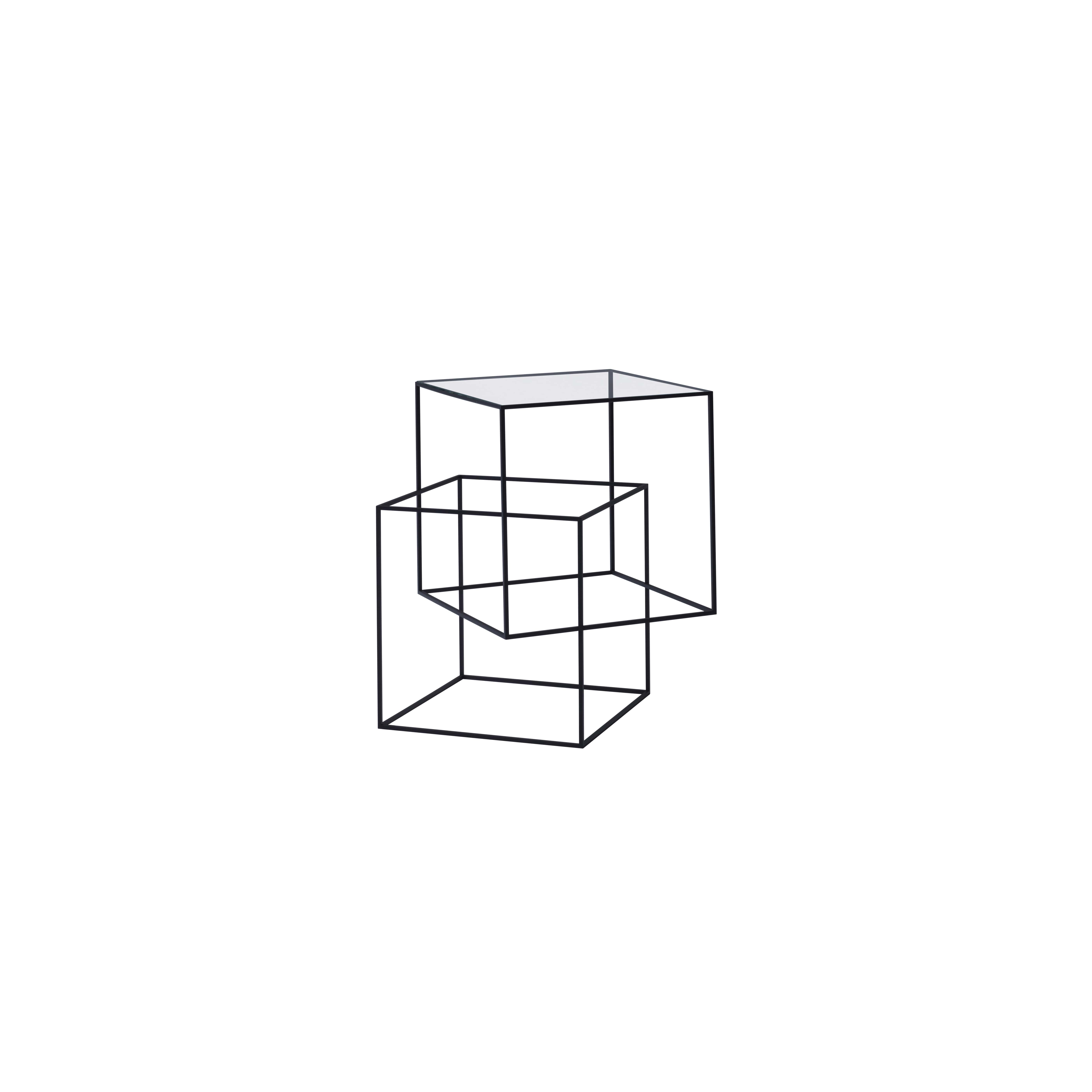 Thin Black Table by Nendo Service tables Cappellini